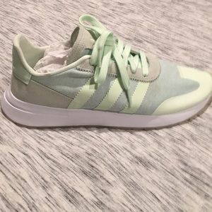 light green adidas shoes